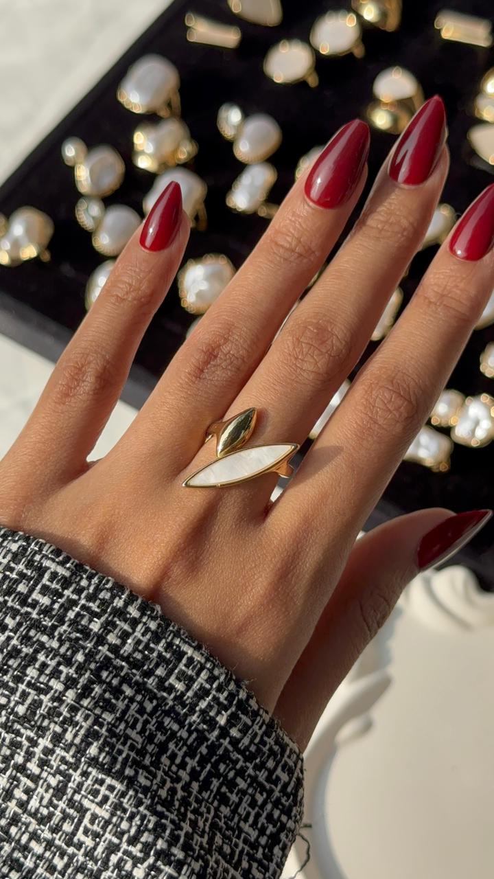 Classy White Ring